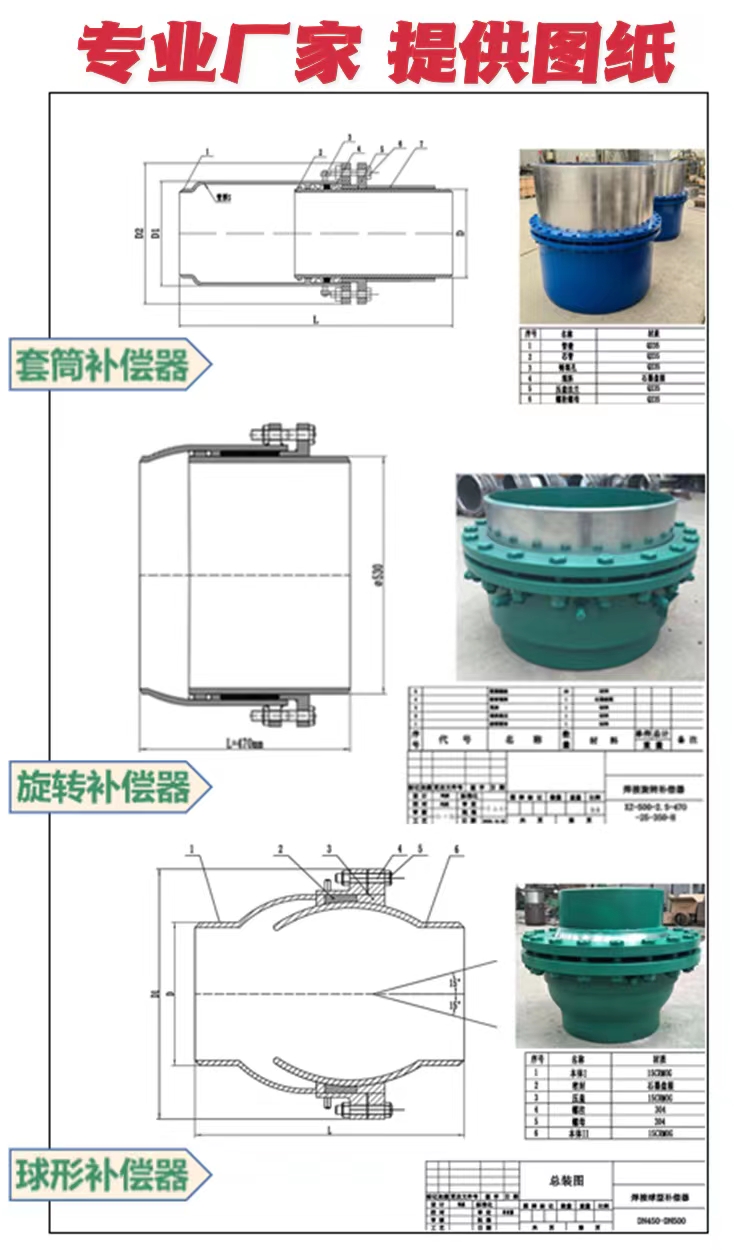 套筒補(bǔ)償器的安裝方法